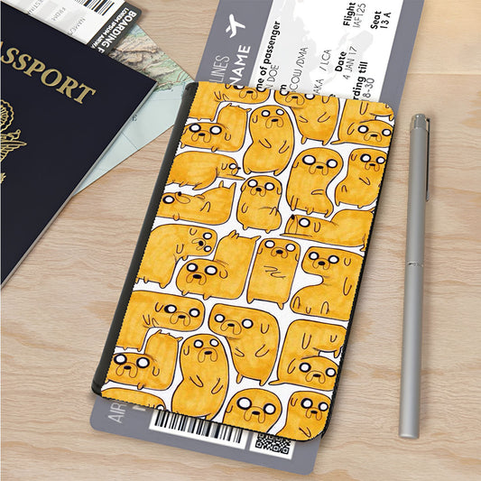 Adventure Time Jake Pattern Passport Cover