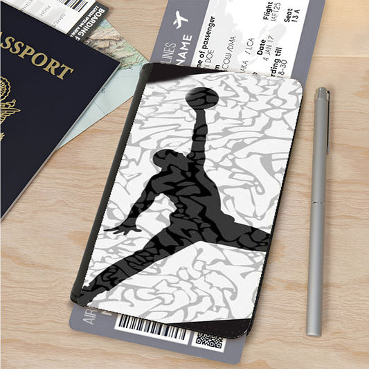 Air Jordan White Texture Passport Cover