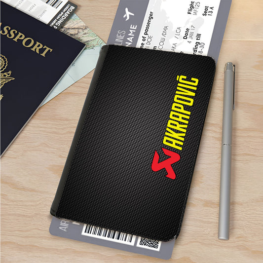 Akrapovic Exhaust System Carbon Logo Passport Cover