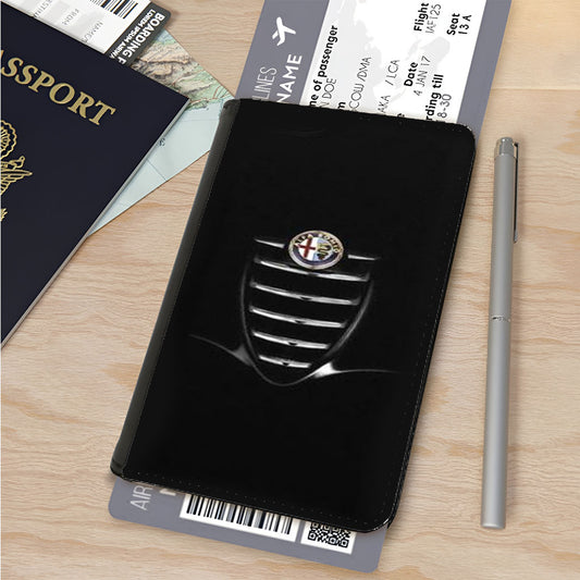 Alfa Romeo Black Giulia Passport Cover