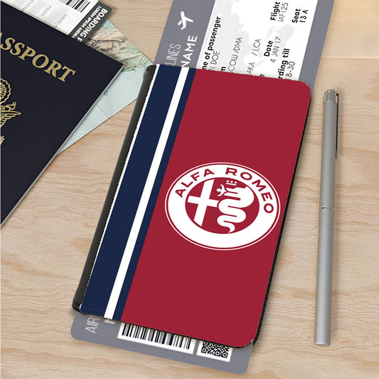 Alfa Romeo Red Blue And White Wallpaper Passport Cover
