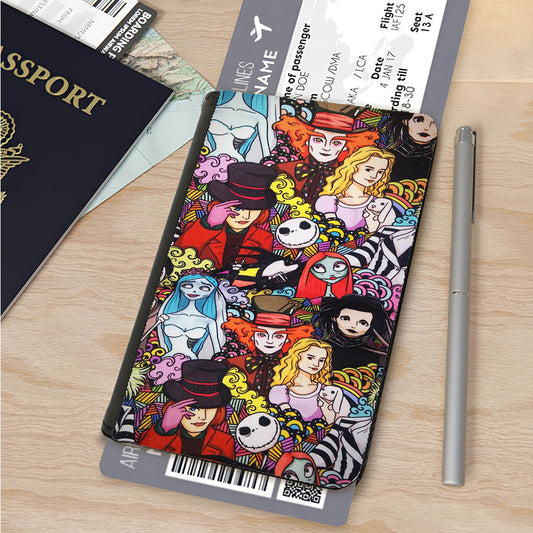 Half Camo Bape Shark Face Pattern Passport Cover