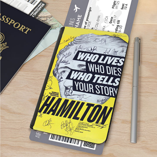 Hamilton Broadway Quotes Passport Cover