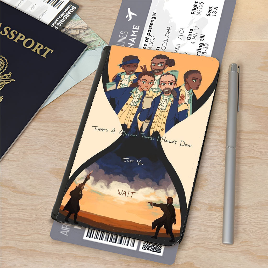 Hamilton Musical Quotes Passport Cover
