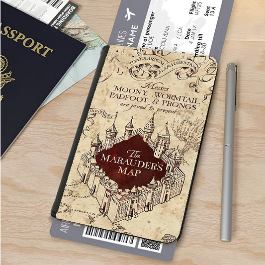 Harry Potter Deathly Hallows Symbol Floral Passport Cover