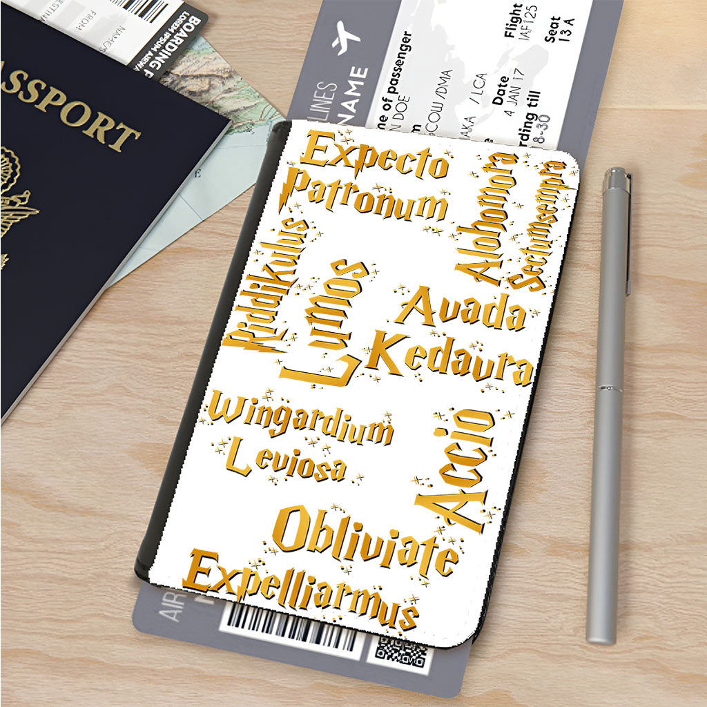 Harry Potter Red Pattern Passport Cover