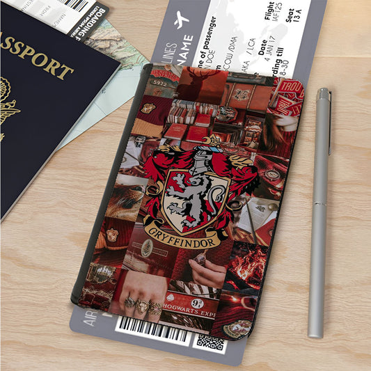 Harry Potter Spells Collage Pattern Passport Cover