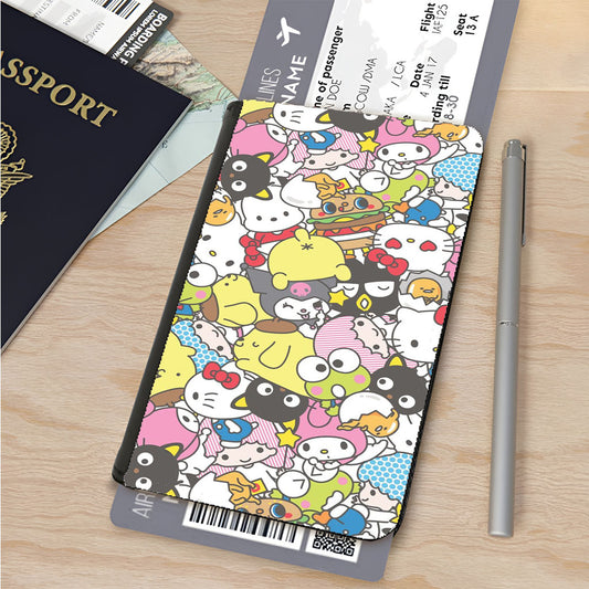 Hello Kitty Chocolate Elegant Pattern Passport Cover