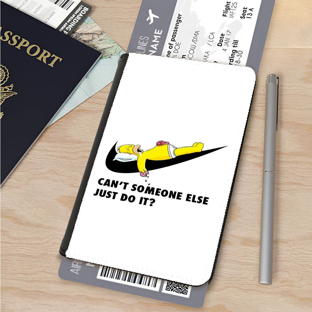 Homer Simpson Nike Black Passport Cover