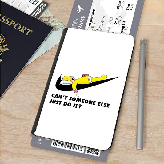 Homer Simpson Nike Black Passport Cover