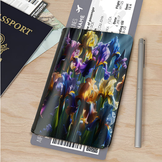 Iris Flowers Passport Cover