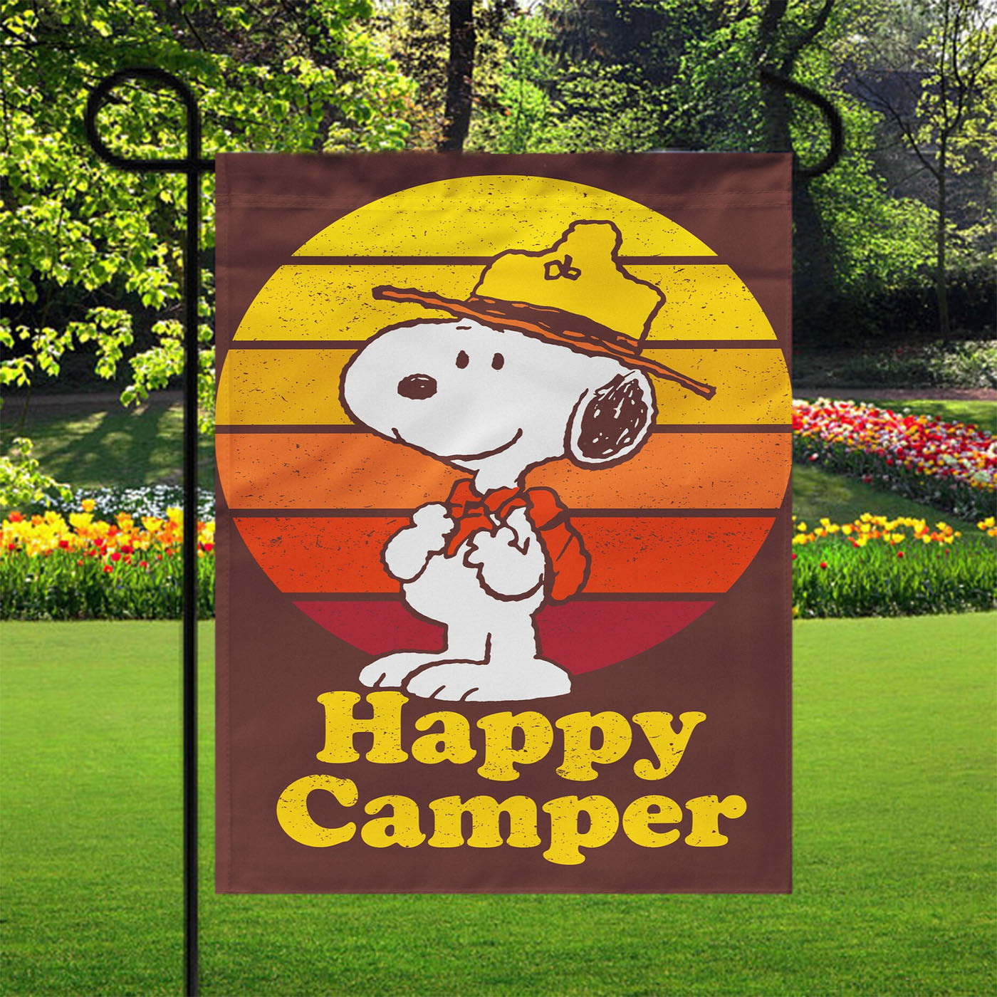 Beagle Scout Snoopy Garden Flags Yard Outdoor Lawn 12 X 18