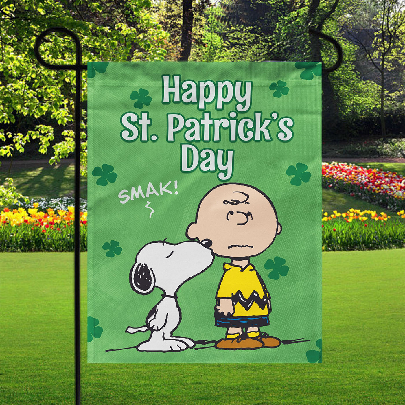 Snoopy And Charlie Brown St Garden Flags Yard Outdoor Lawn 12 X 18
