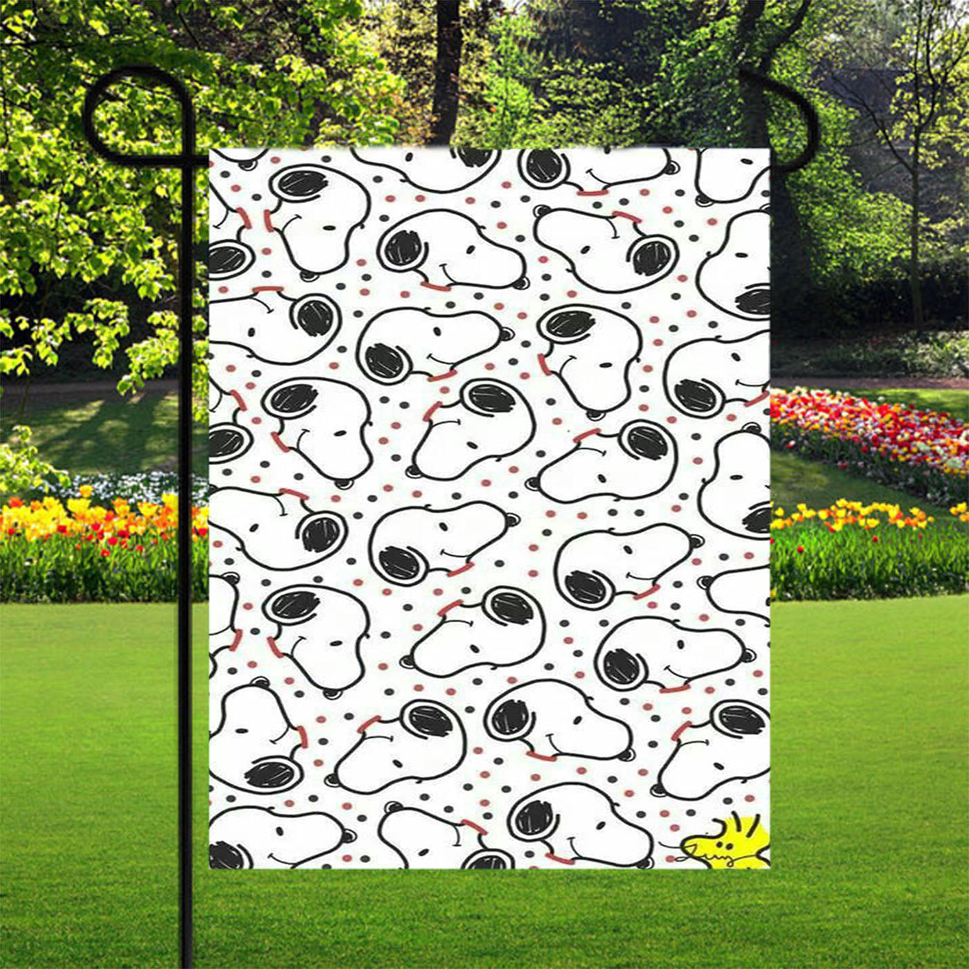 Snoopy Pattern Mobile Garden Flags Yard Outdoor Lawn 12 X 18