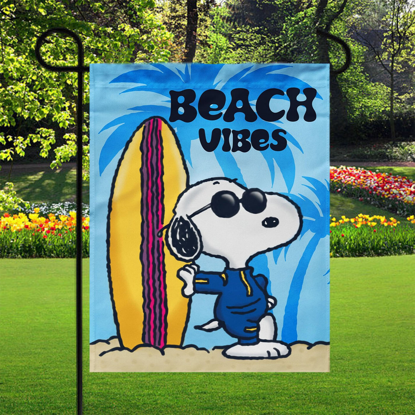 Snoopy Summer Beach Garden Flags Yard Outdoor Lawn 12 X 18