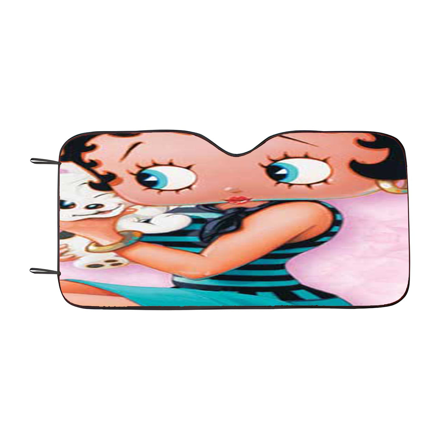 Betty Boop Holding Puppy Car Auto Sun Shade Windshield Cover