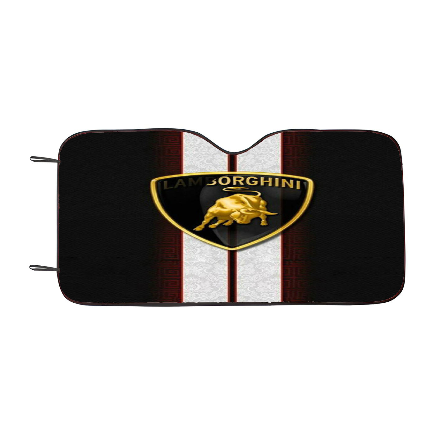Lamborghini Silver Car Auto Sun Shade Windshield Cover