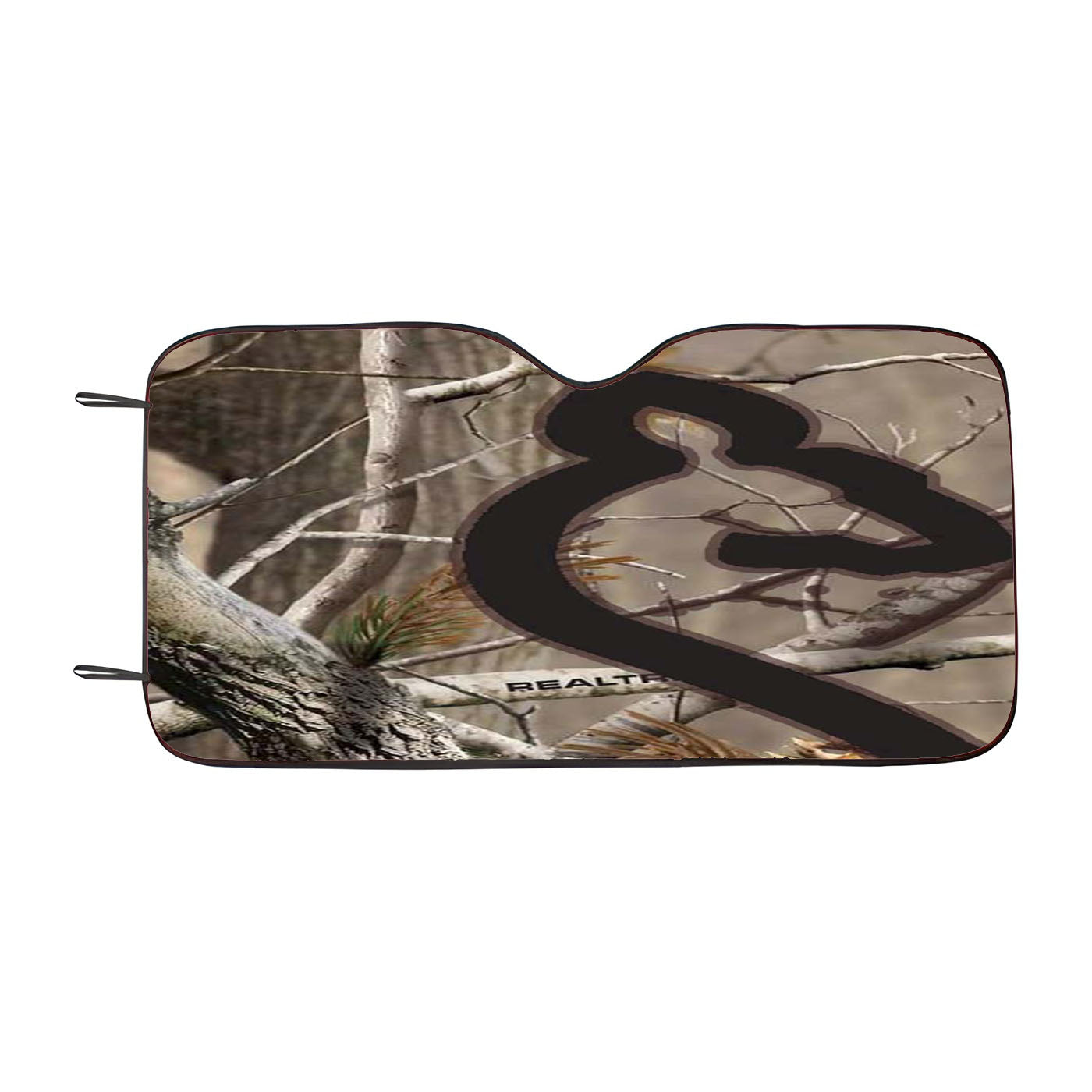 Love Browning Deer Camo Real Tree Couple 2 Car Auto Sun Shade Windshield Cover