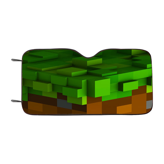 Minecraft Cuboids Car Auto Sun Shade Windshield Cover