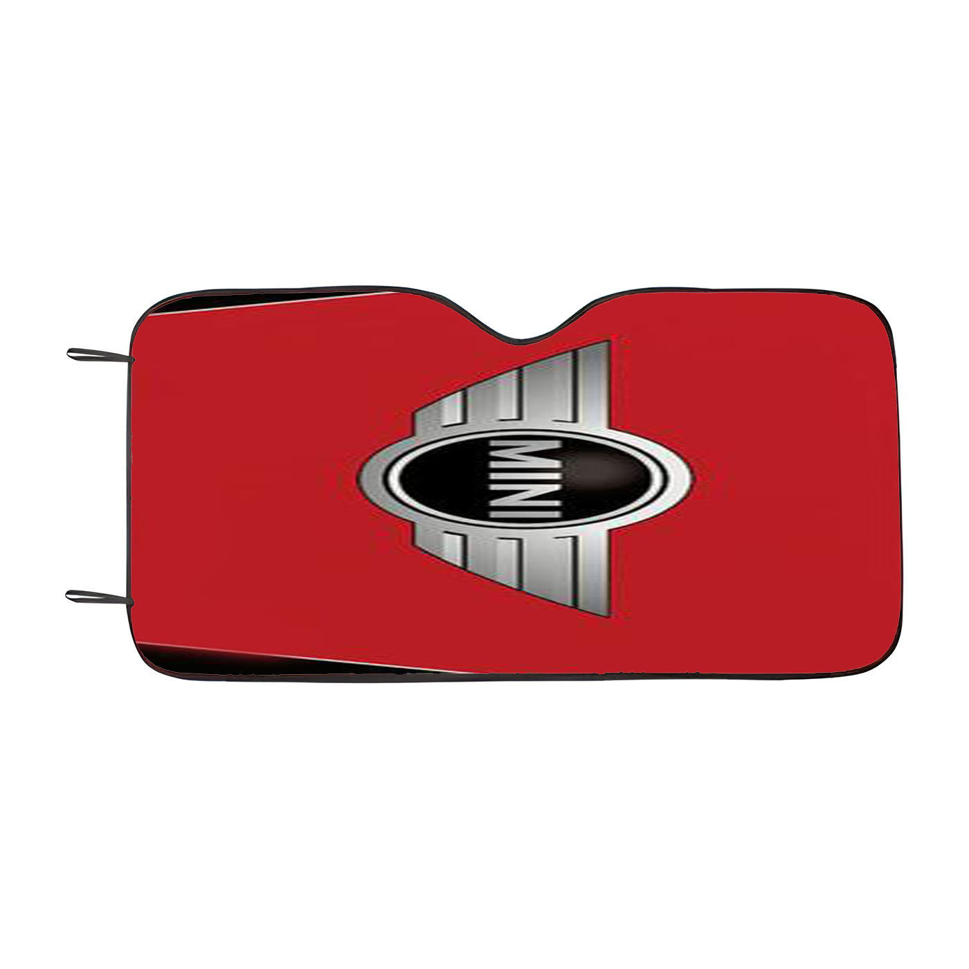 Mini Cooper Strips Chili Red Car Auto Sun Shade Windshield Cover