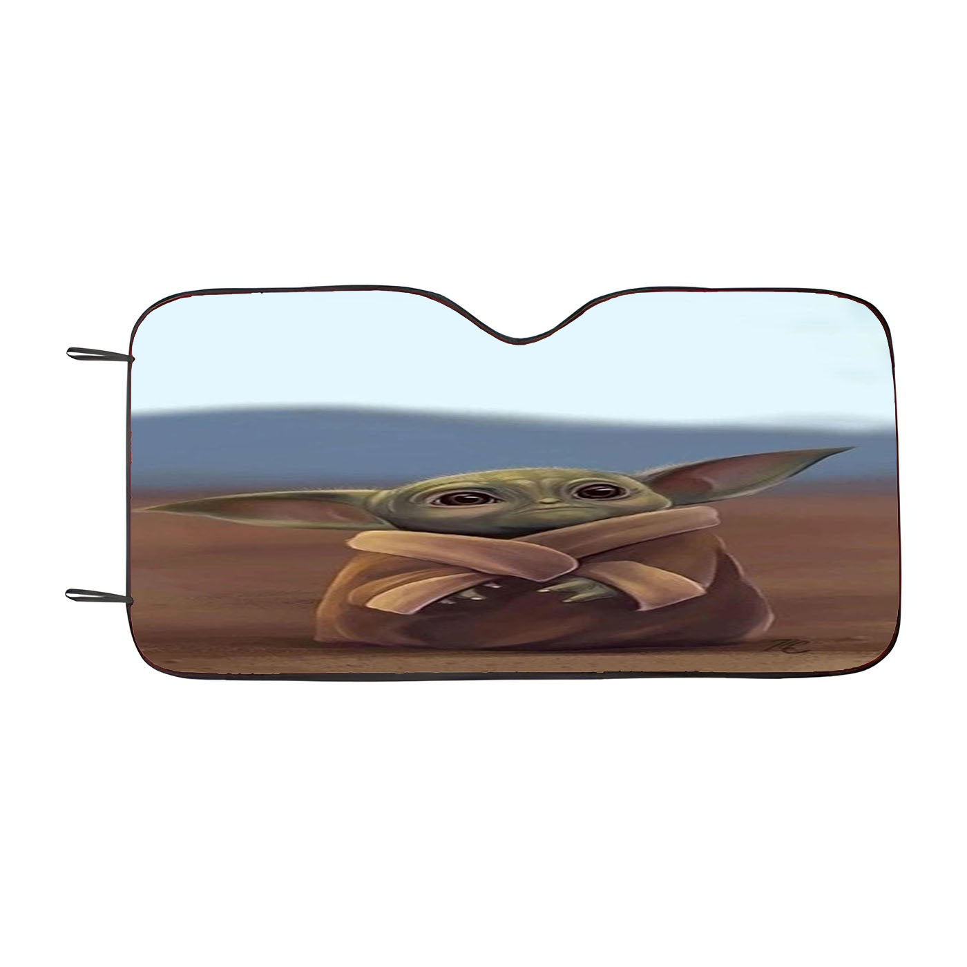 Baby Yoda Cute Star Wars Car Auto Sun Shade Windshield Cover