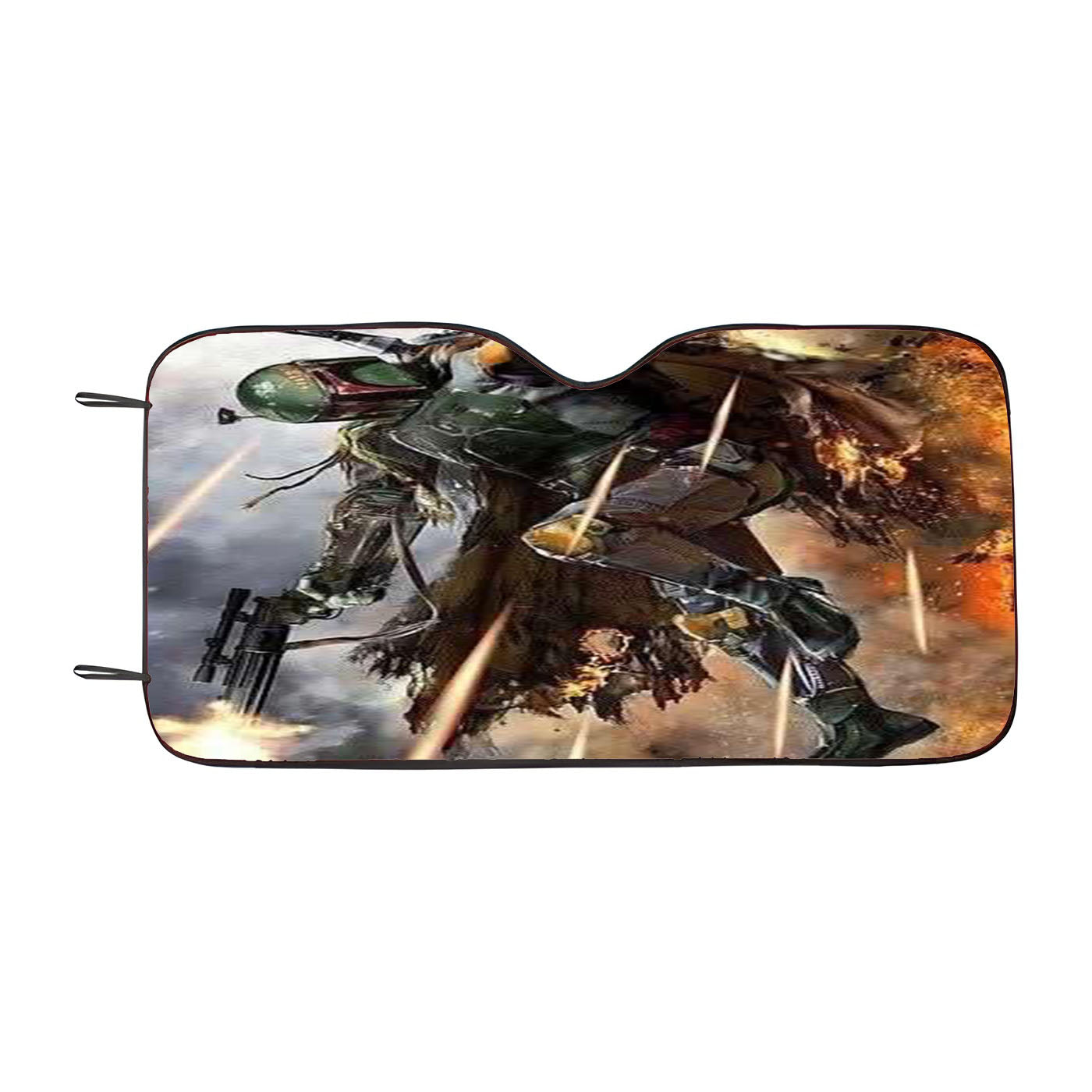 Boba Fett Star Wars Weapon Car Auto Sun Shade Windshield Cover