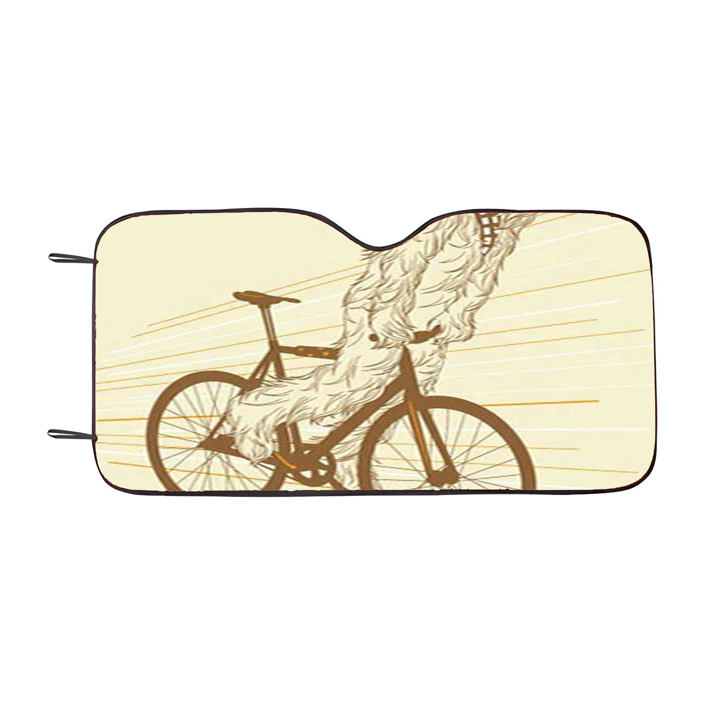 Chewbacca Biking Star Wars Car Auto Sun Shade Windshield Cover