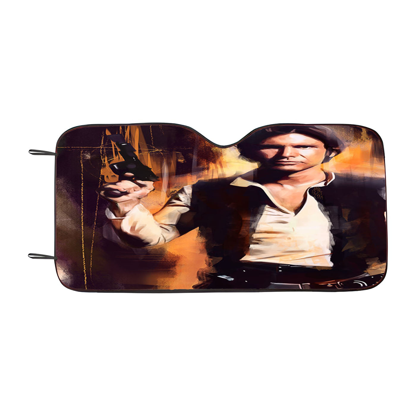 Han Solo Star Wars Art Movie Wallpaper Car Auto Sun Shade Windshield Cover