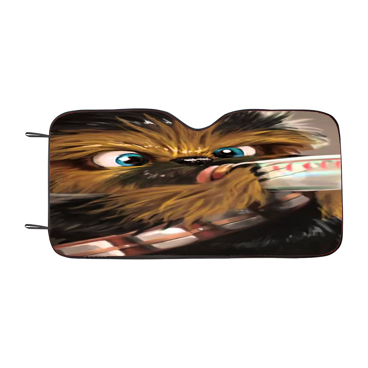Little Chewbacca Star Wars Car Auto Sun Shade Windshield Cover