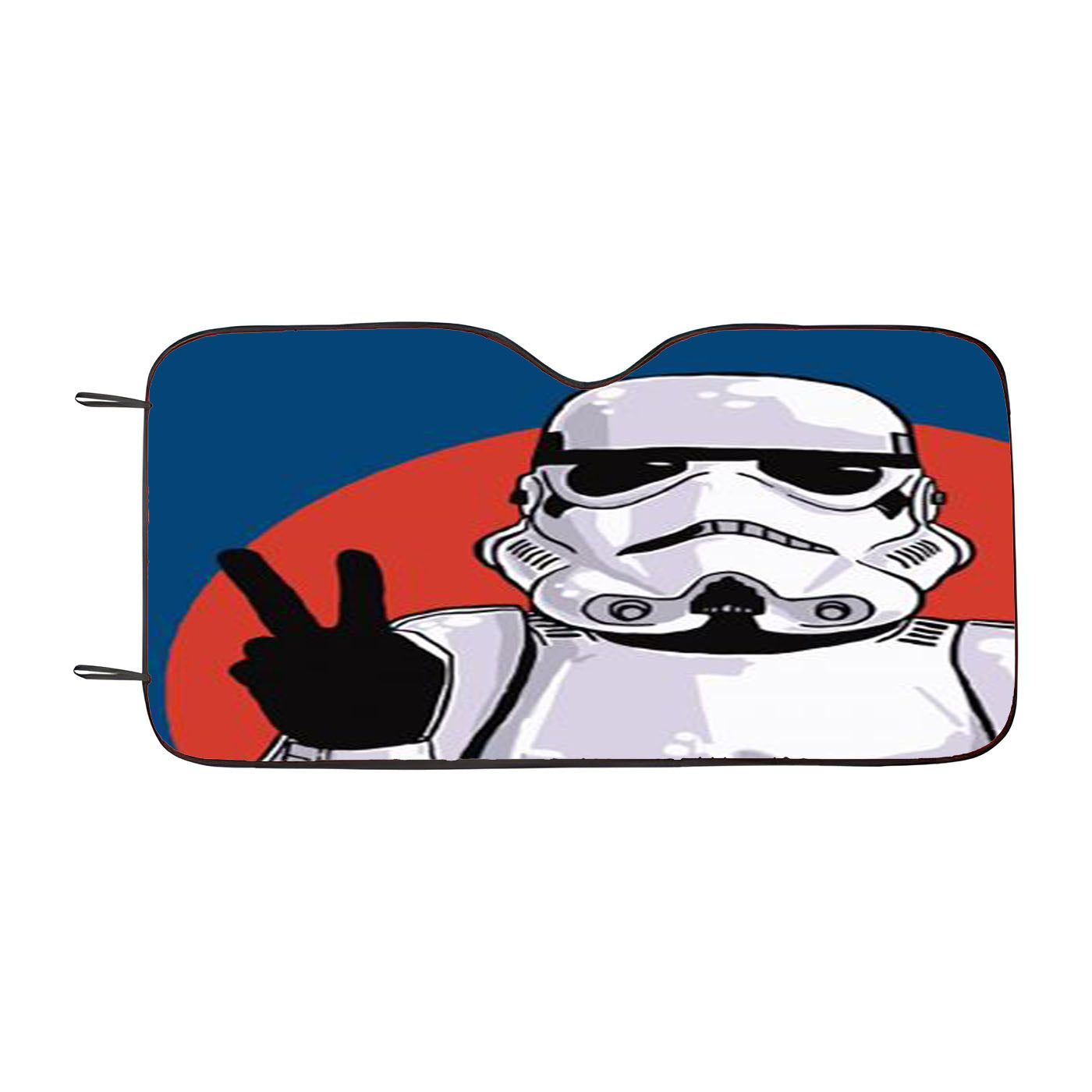 Peace Sign Storm Trooper Star Wars Car Auto Sun Shade Windshield Cover