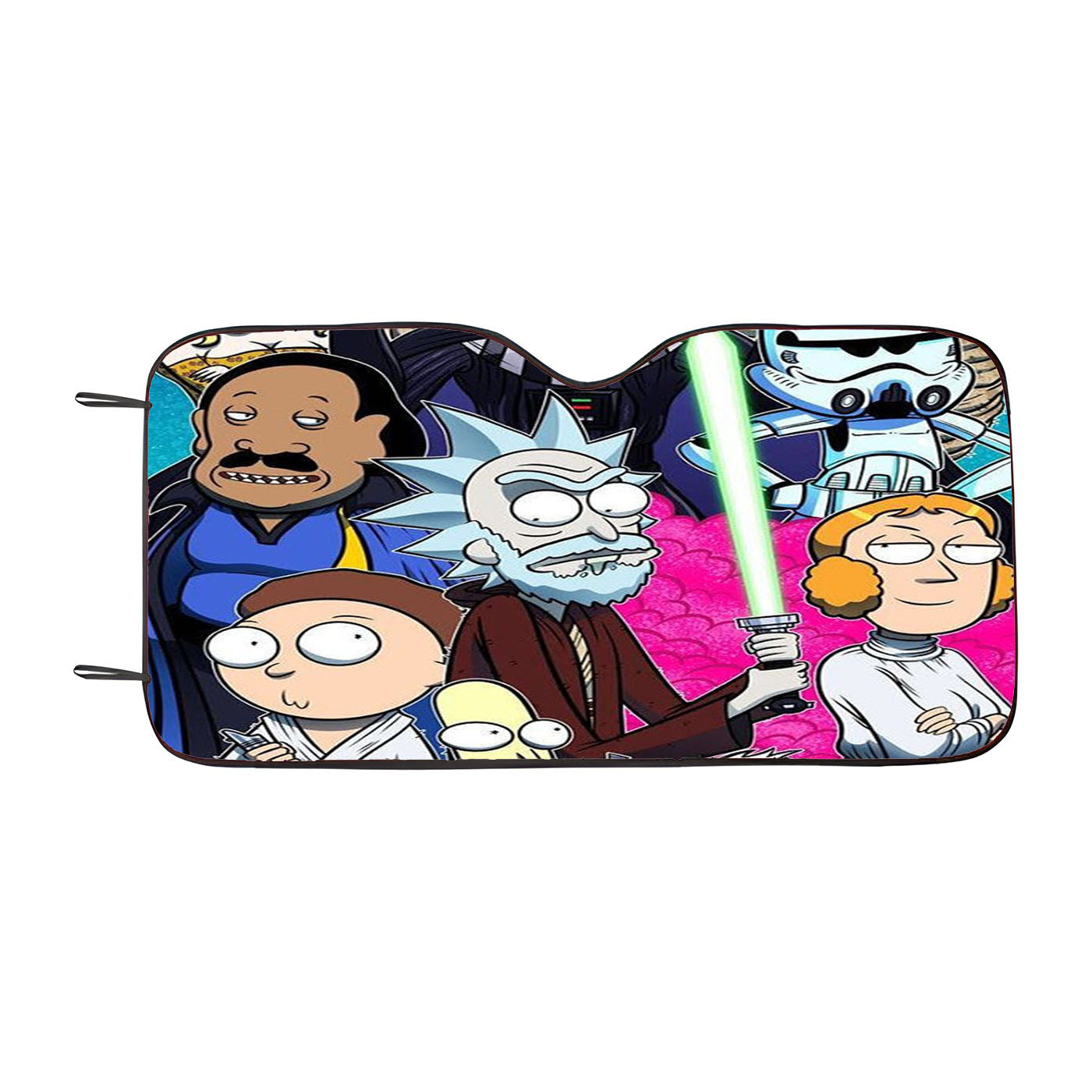 Rick And Morty X Star Wars Car Auto Sun Shade Windshield Cover