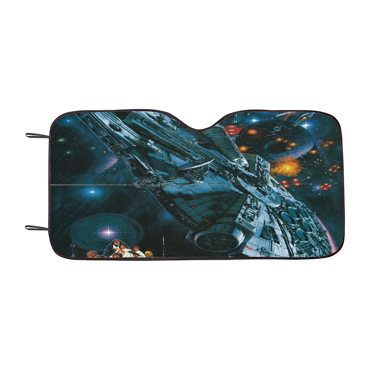 Star Wars Millennium Falcon Galaxy Car Auto Sun Shade Windshield Cover
