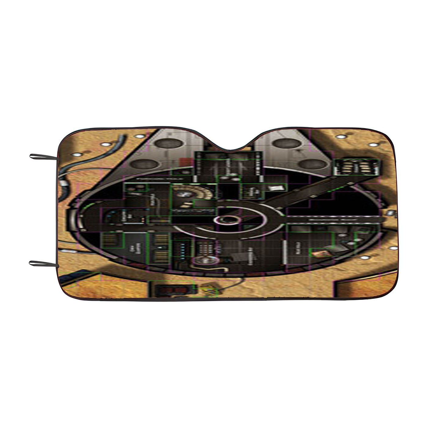 Star Wars Ship Map Car Auto Sun Shade Windshield Cover