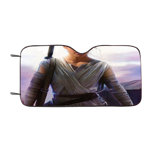 Star Wars The Force Awakens Rey Car Auto Sun Shade Windshield Cover