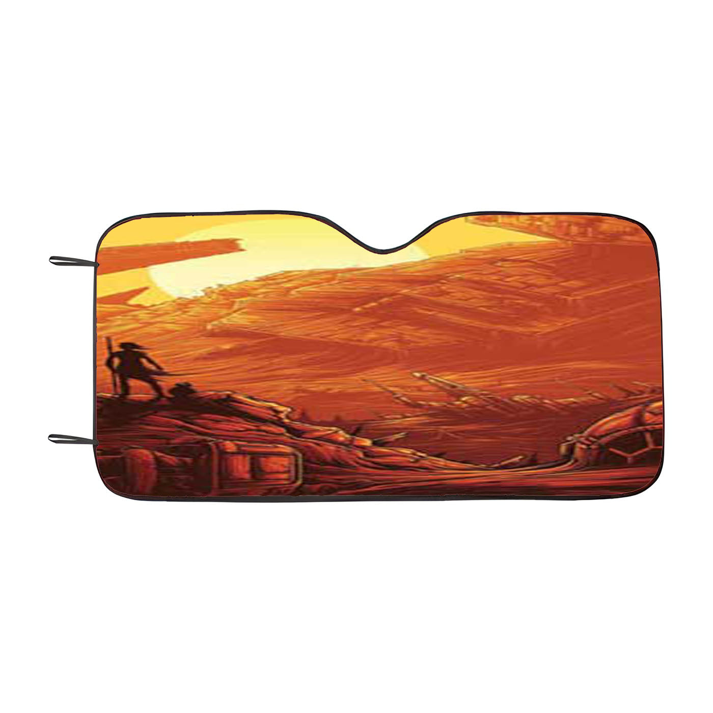 Star Wars The Force Awakens Rey Landscape Car Auto Sun Shade Windshield Cover