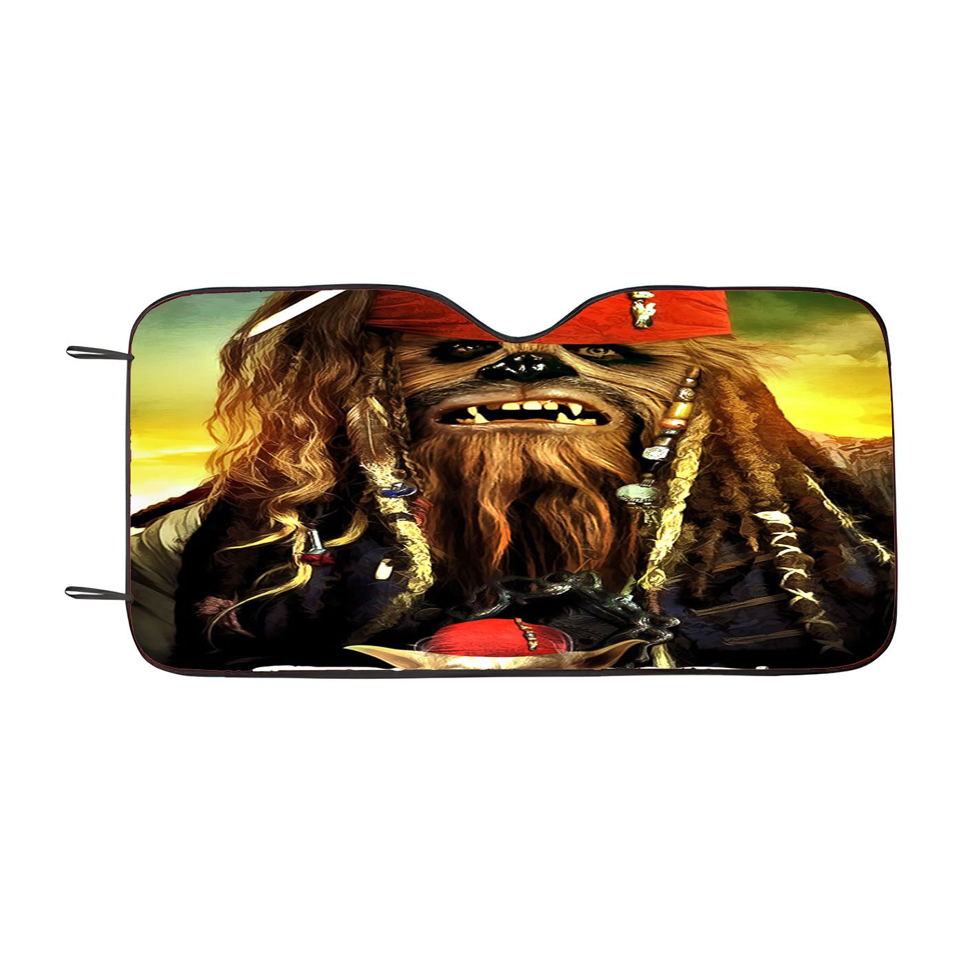 Star Wars Vs Pirates Of The Caribbean Car Auto Sun Shade Windshield Cover