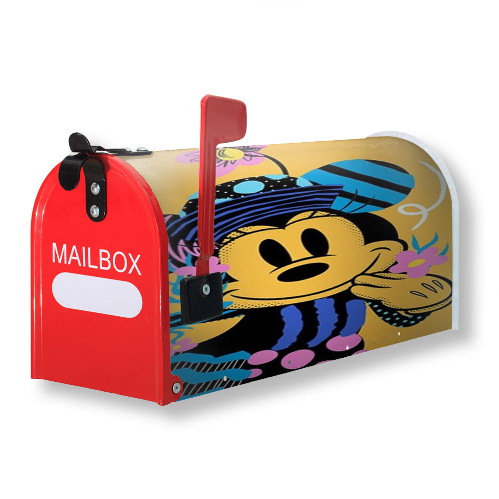 Abstract Spring Minnie Mouse Magnetic Mailbox Cover - 18.0" X 21.0"