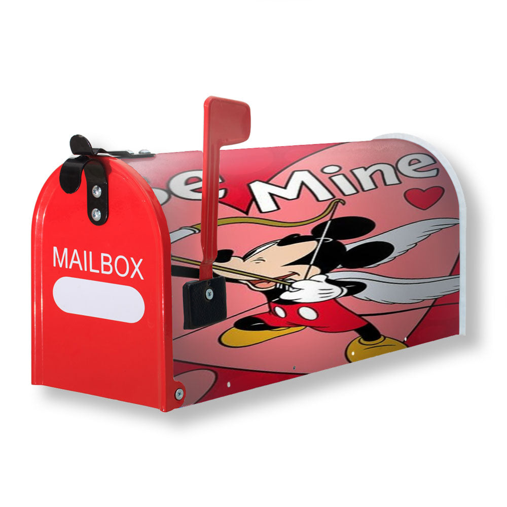 Be Mine Cupid Mickey Magnetic Mailbox Cover - 18.0" X 21.0"