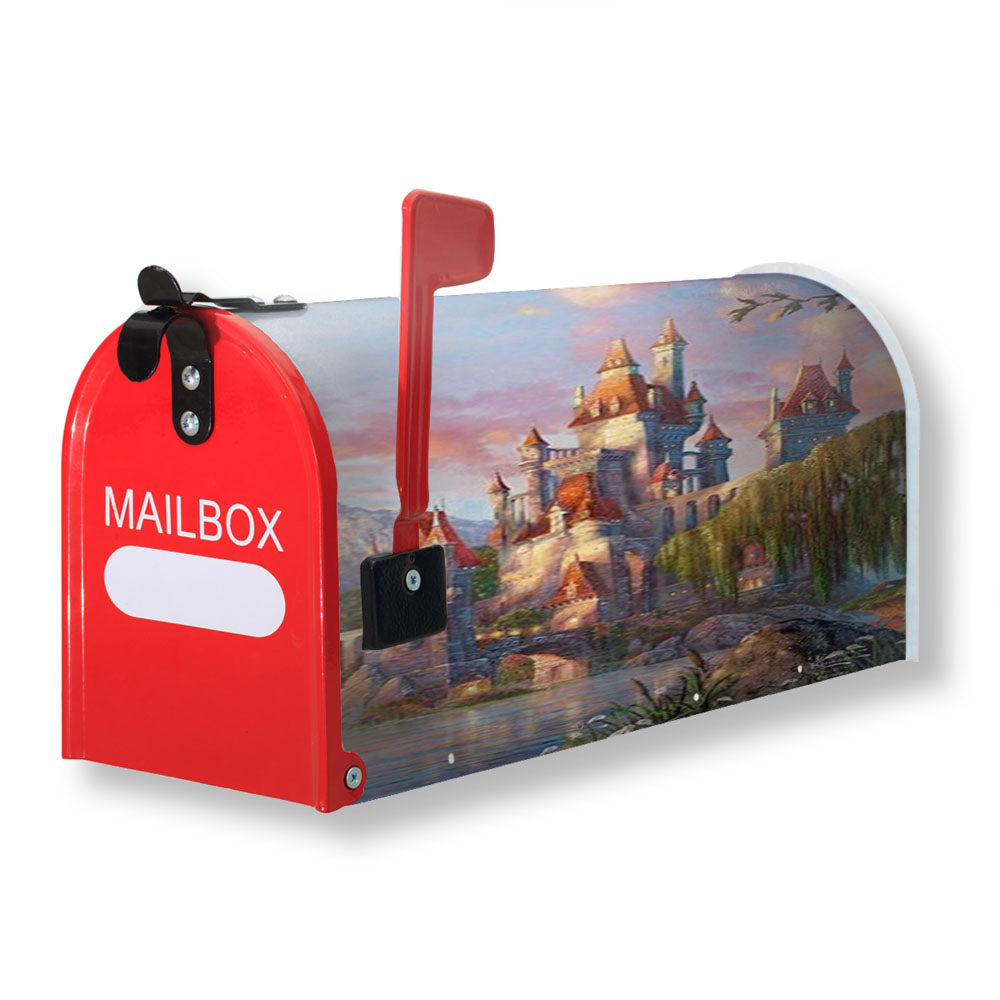 Beauty And The Beast Castle Magnetic Mailbox Cover - 18.0" X 21.0"