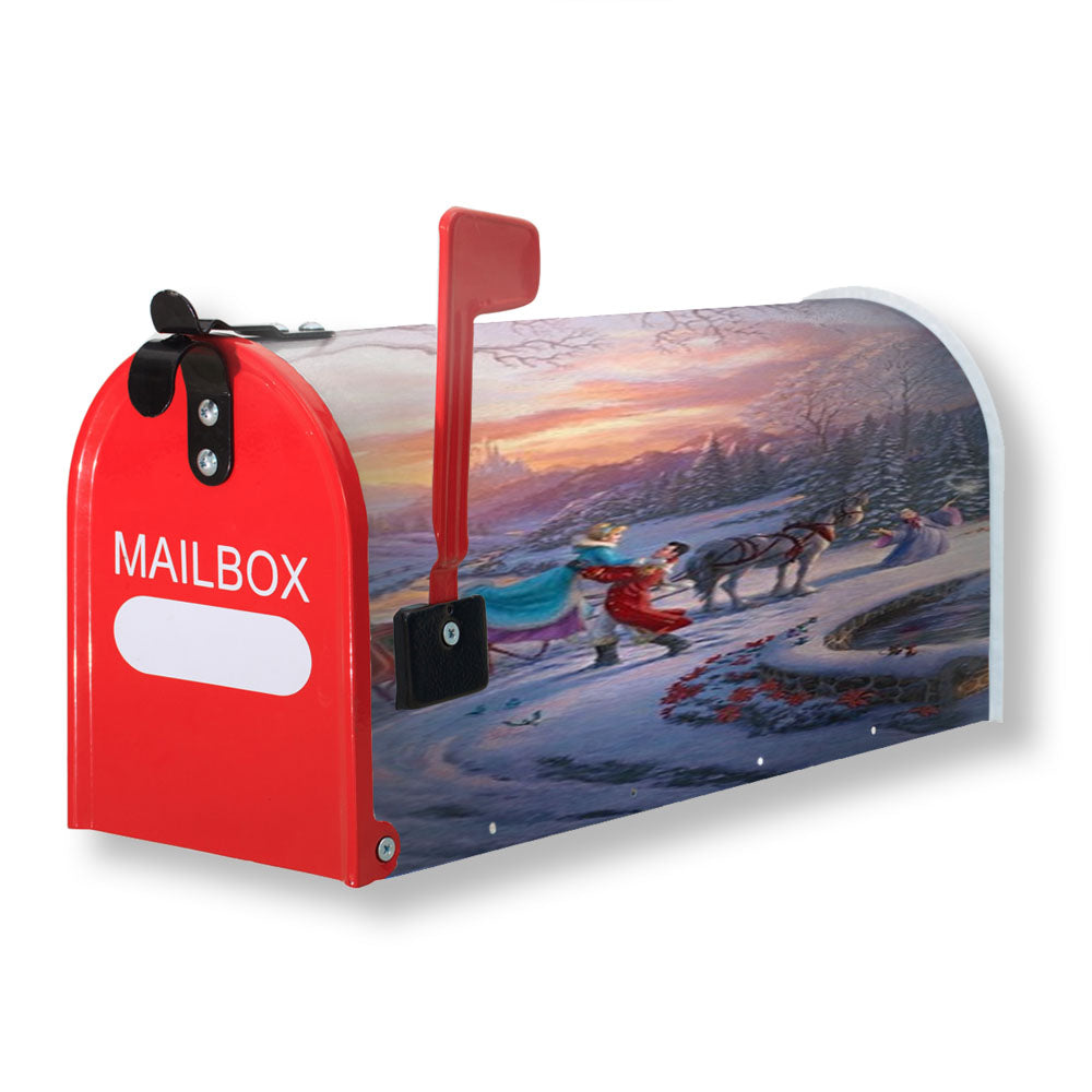 Cinderella Bringing Home The Tree Magnetic Mailbox Cover - 18.0" X 21.0"