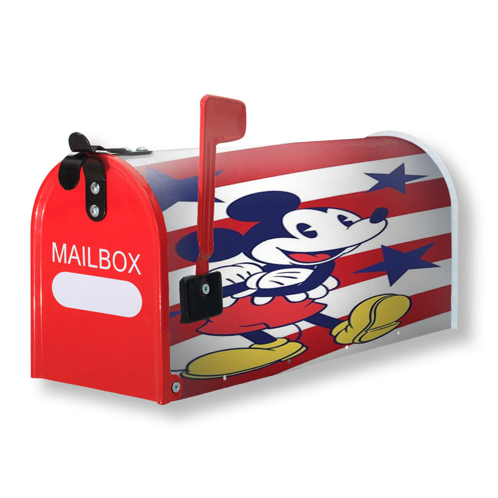 Disney Mickey Mouse Stars And Stripes Magnetic Mailbox Cover - 18.0" X 21.0"