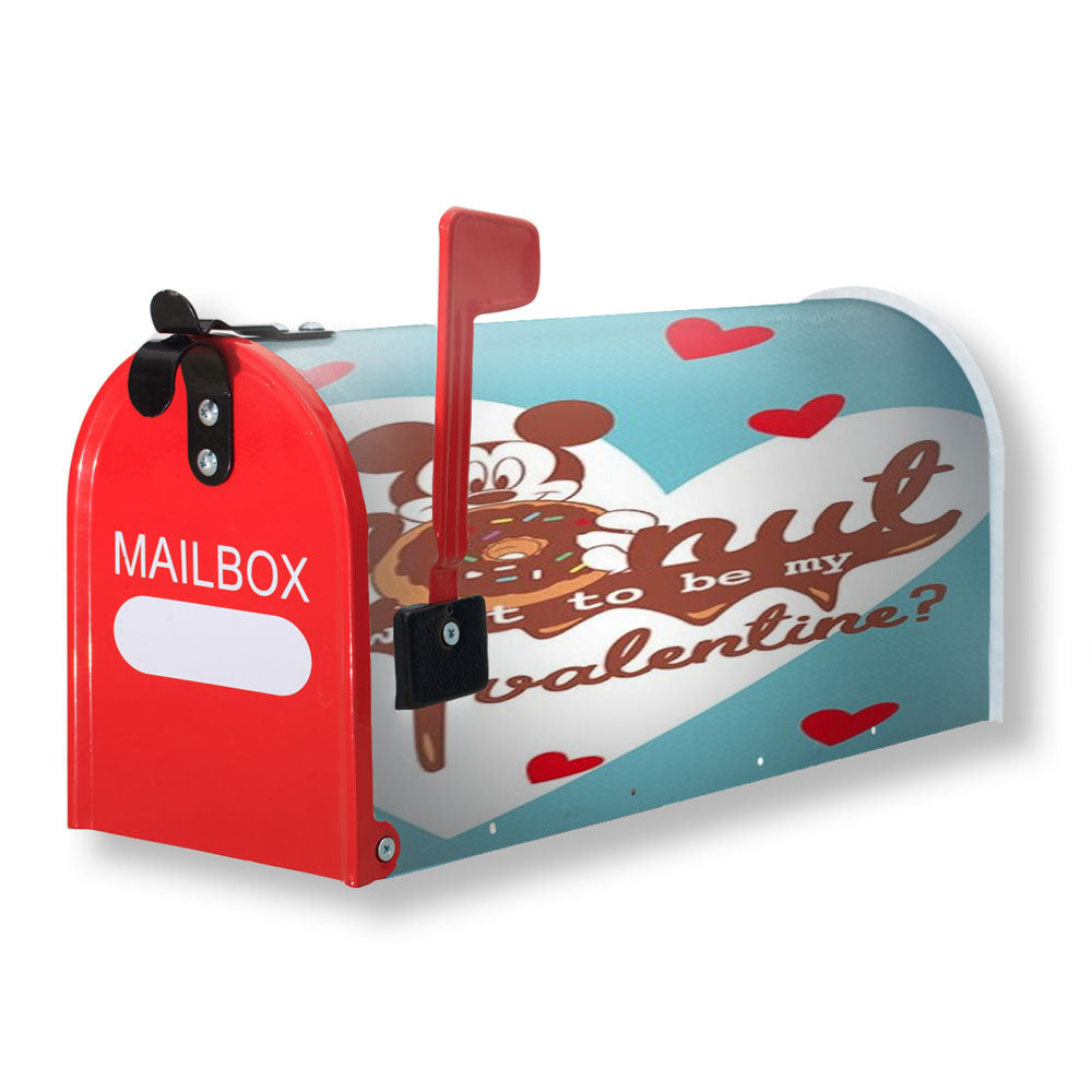 Donut Valentine Mickey Magnetic Mailbox Cover - 18.0" X 21.0"