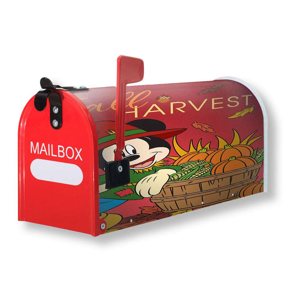 Fall Harvest Mickey Magnetic Mailbox Cover - 18.0" X 21.0"