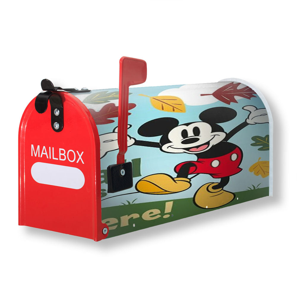 Fall Is Here Mickey Magnetic Mailbox Cover - 18.0" X 21.0"