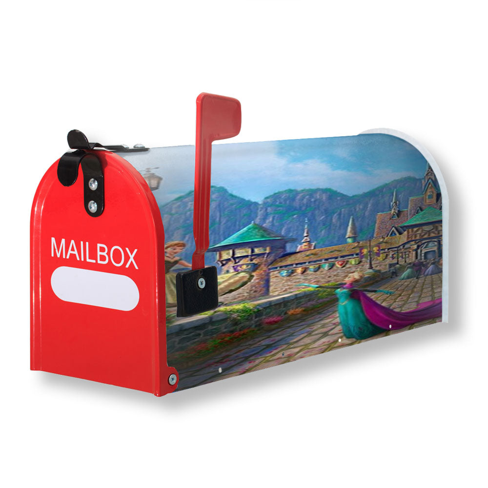 Frozen Celebration In Arendelle Magnetic Mailbox Cover - 18.0" X 21.0"