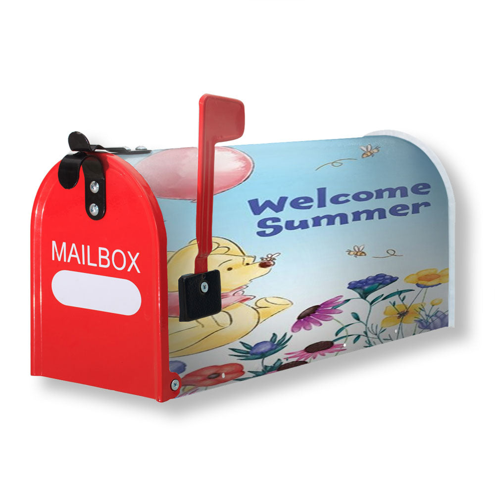 Garden Balloon Ride Pooh Magnetic Mailbox Cover - 18.0" X 21.0"