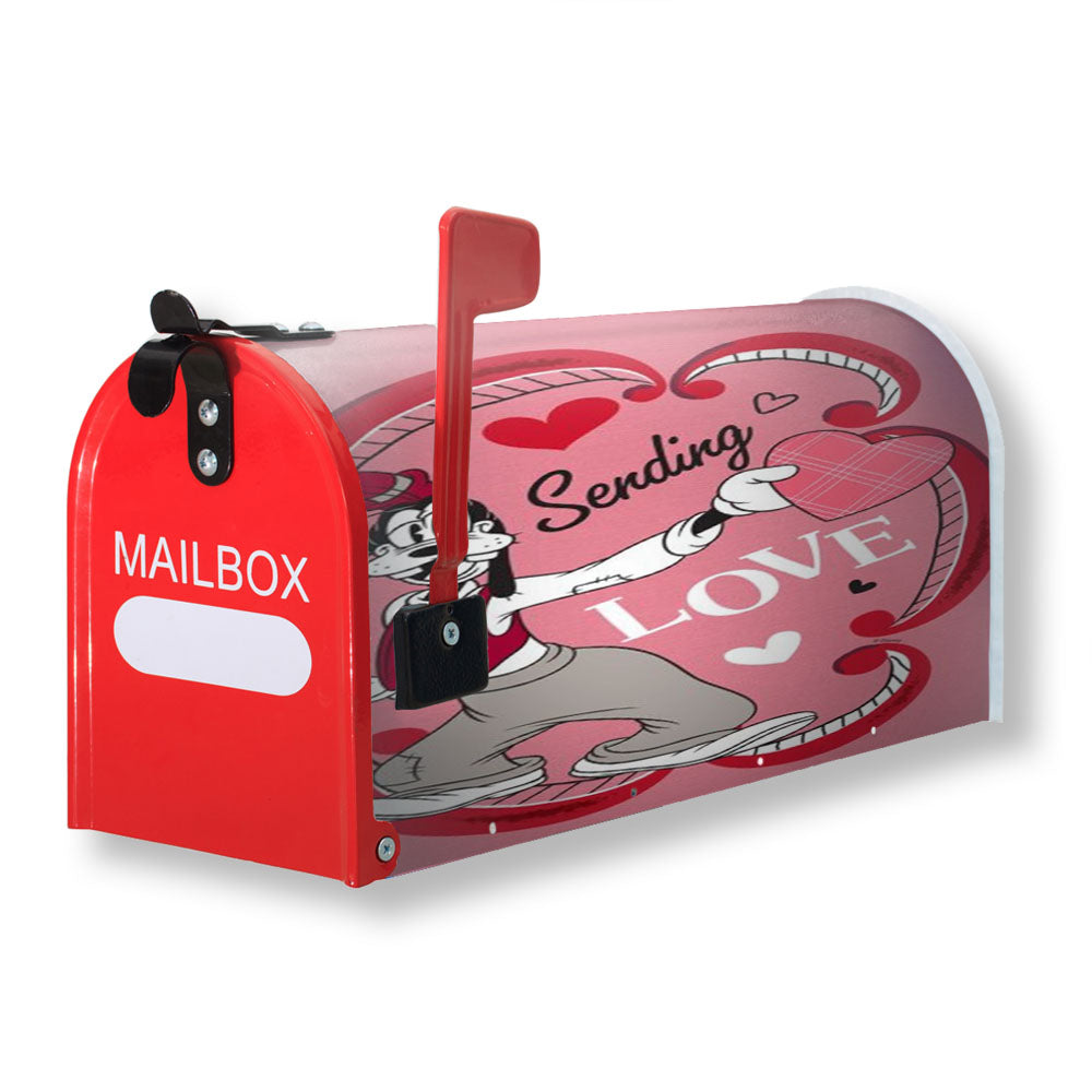 Goofy Sending Love Magnetic Mailbox Cover - 18.0" X 21.0"