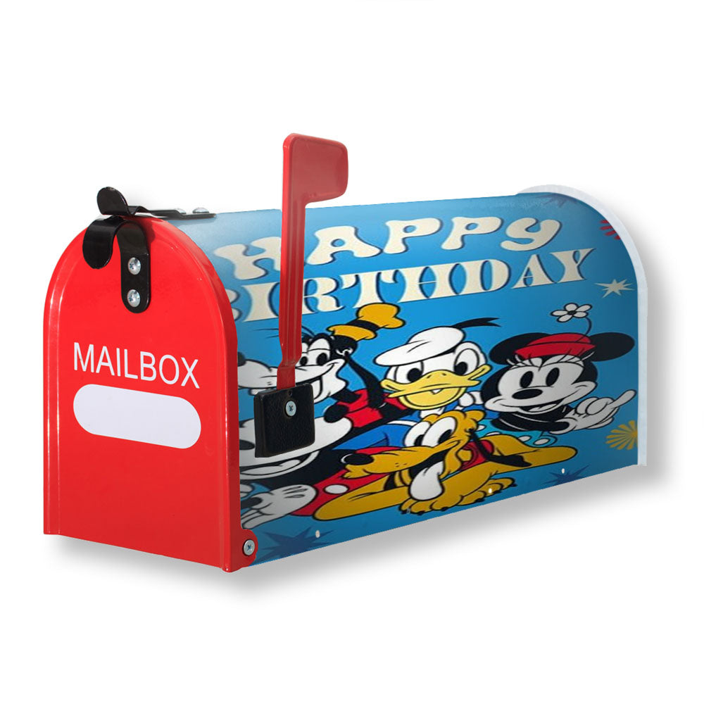 Happy Birthday Gang Magnetic Mailbox Cover - 18.0" X 21.0"