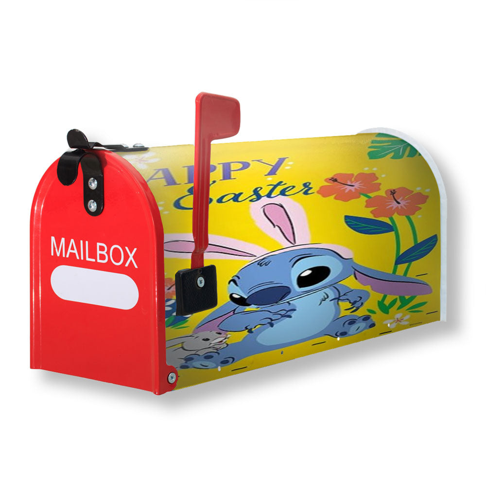 Happy Easter Stitch Magnetic Mailbox Cover - 18.0" X 21.0"