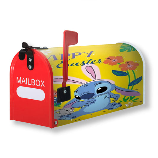Happy Easter Stitch Magnetic Mailbox Cover 18" x 21" Outdoor Decor